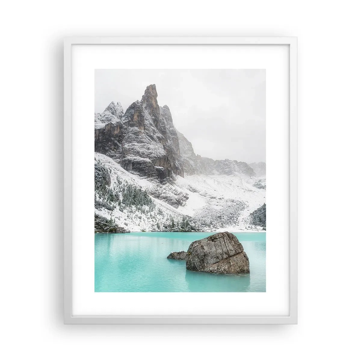 Affiche dans un cadre blanc - Poster - Sur ses gardes - 40x50 cm