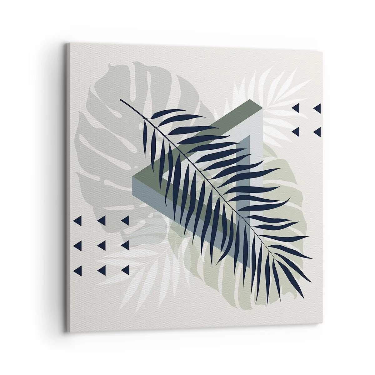 Impression sur toile - Image sur toile - Nature et géométrie - deux odres? - 60x60 cm