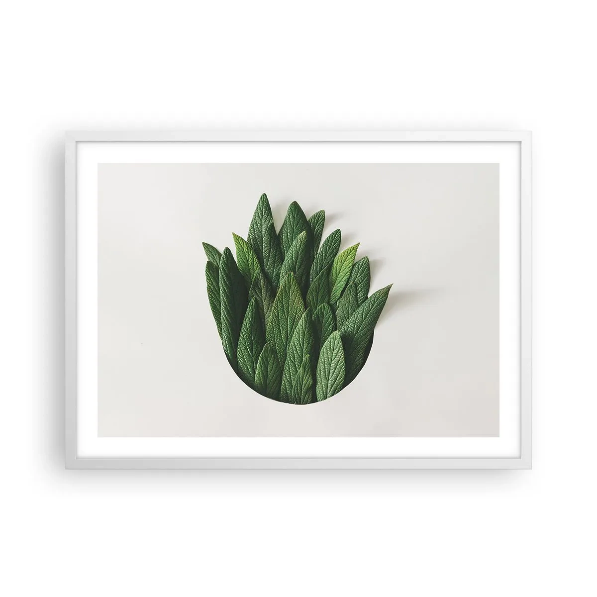 Affiche dans un cadre blanc - Poster - Curiosité sans retenue - 70x50 cm