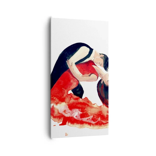 Impression sur toile - Image sur toile - Tango - une vague sensuelle - 65x120 cm