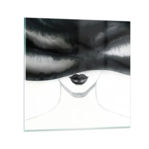Impression sur verre - Image sur verre - Un mystère sensuel - 40x40 cm