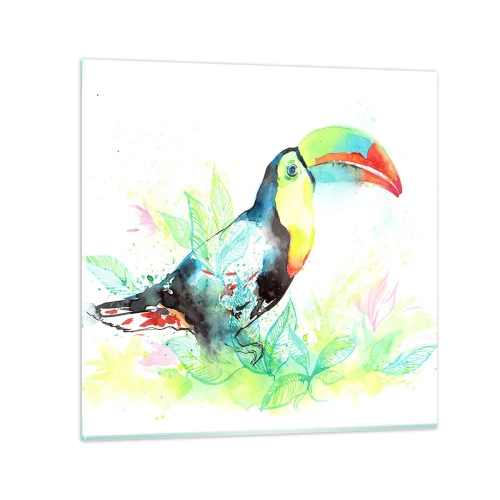 Impression sur verre - Image sur verre - Aussi coloré que l'Amérique du Sud - 60x60 cm