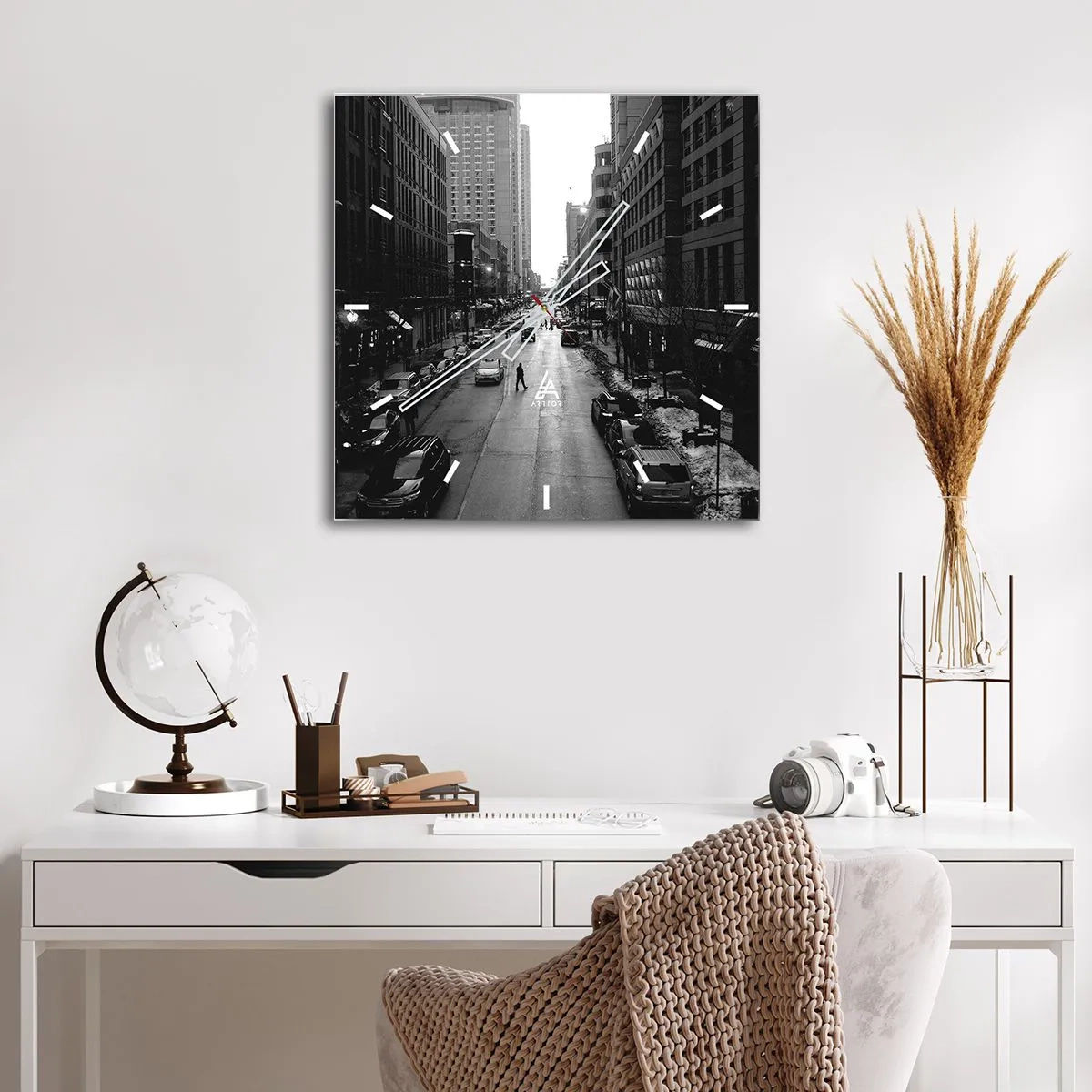 Horloge murale - Pendule murale - Un autre jour comme tous les autres jours - 40x40 cm