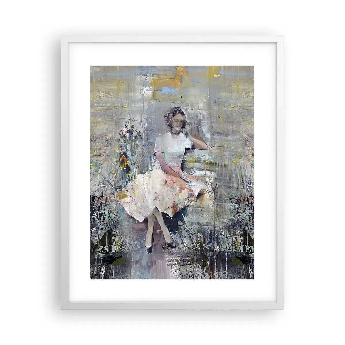 Affiche dans un cadre blanc - Poster - Classique et moderne - 40x50 cm