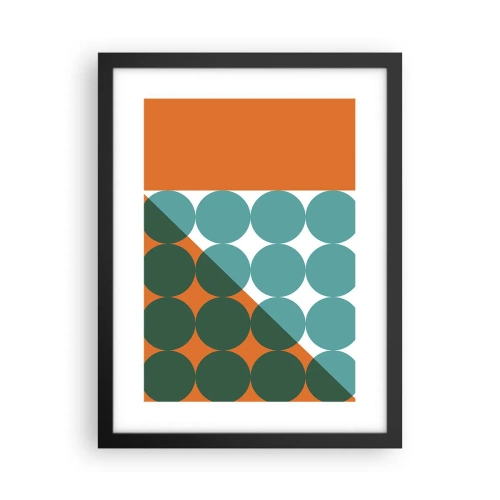 Affiche dans un cadre noir - Poster - En haut et en diagonale - 30x40 cm