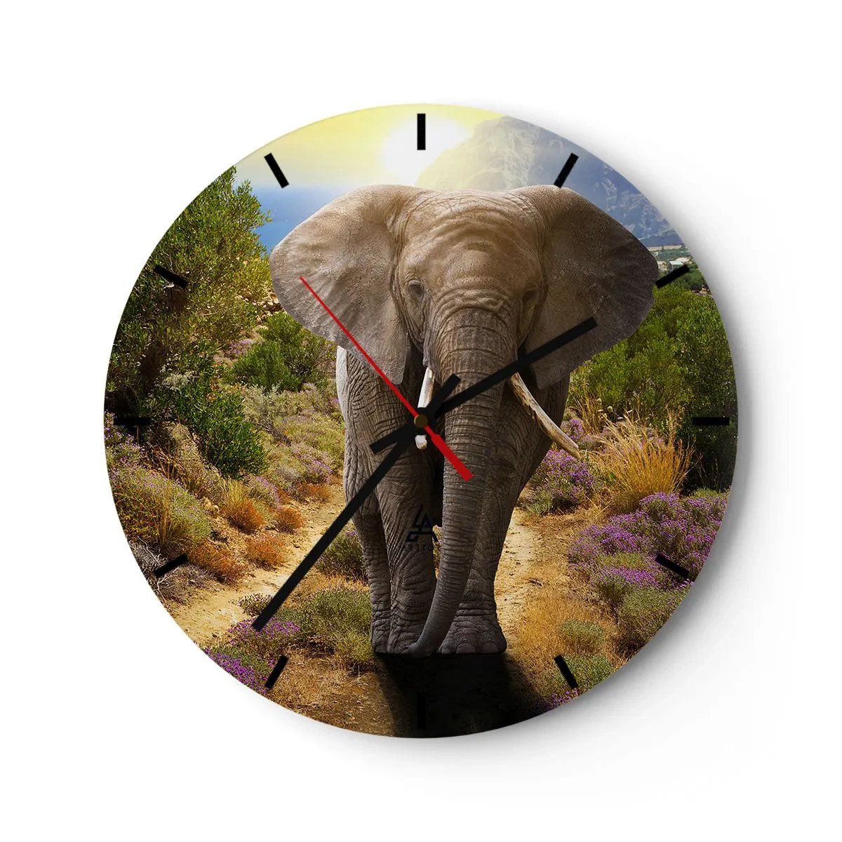 Horloge murale - Pendule murale - Voilà à quoi ressemblait l'Eden - 40x40 cm