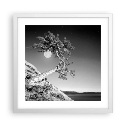 Affiche dans un cadre blanc - Poster - Un combattant vainqueur - 40x40 cm