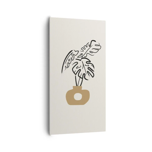 Impression sur toile - Image sur toile - Monstera – décoration de la maison - 65x120 cm