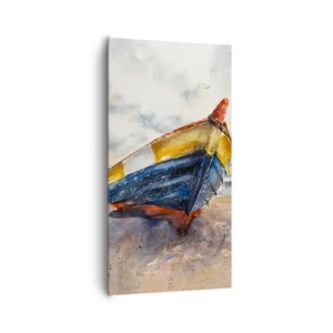Impression sur toile - Image sur toile - Repos sur le rivage - 65x120 cm