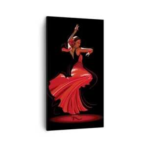 Impression sur toile - Image sur toile - L'esprit fougueux du flamenco - 45x80 cm