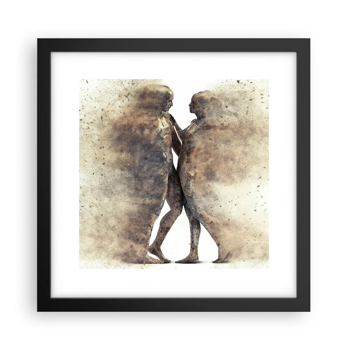 Affiche dans un cadre noir - Poster - Ils sont sortis de la poussière pour aimer - 30x30 cm