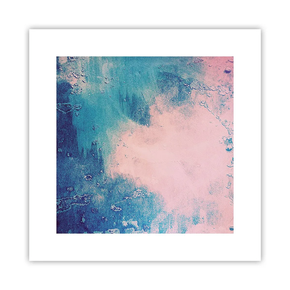 Affiche - Poster - Etreintes bleues - 30x30 cm