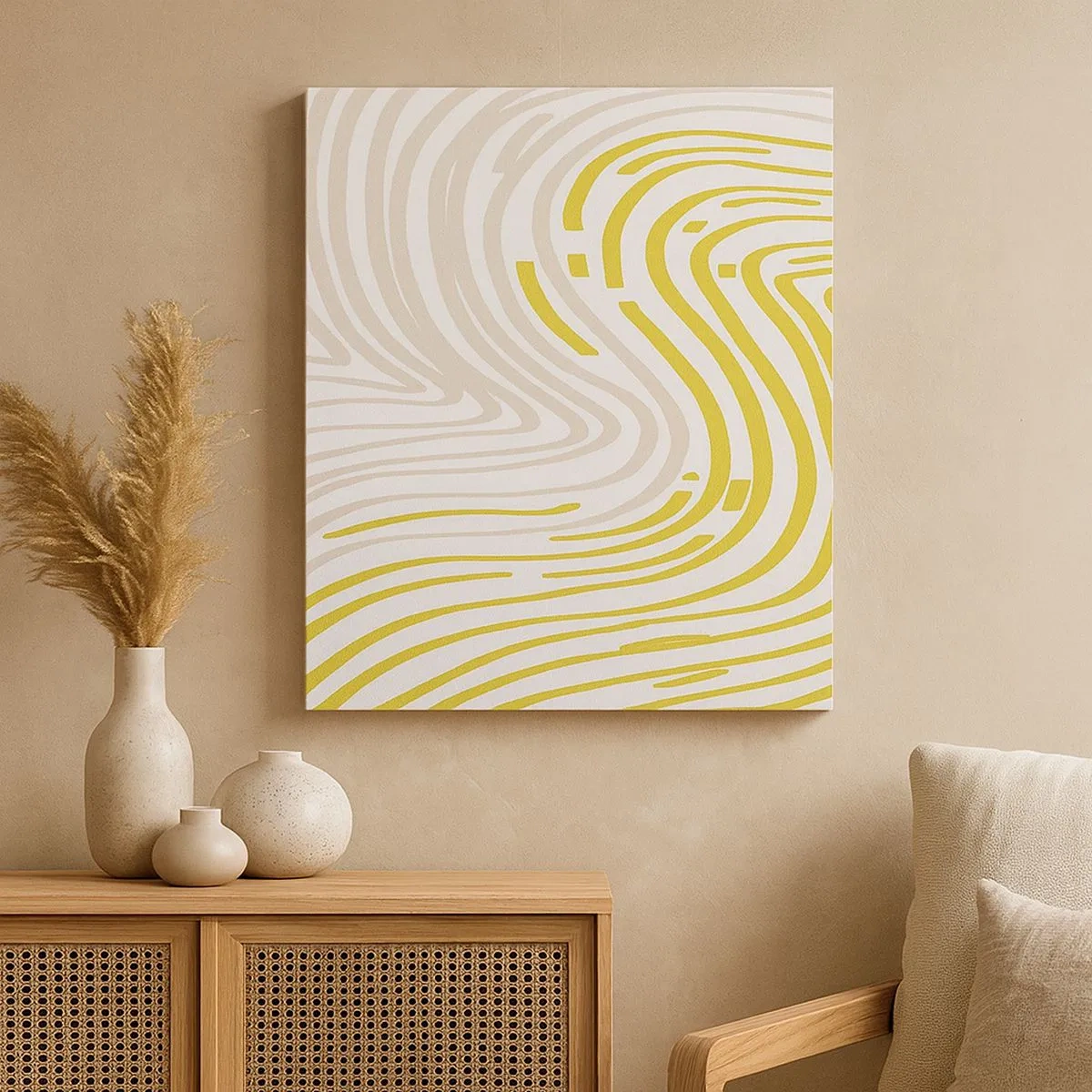 Impression sur toile - Image sur toile - Une composition au léger virage - 30x30 cm