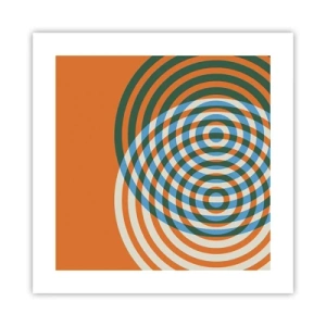 Affiche - Poster - Variation circulaire abstraite - 40x40 cm