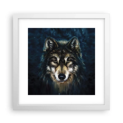 Affiche dans un cadre blanc - Poster - Alpha? Et oméga - 30x30 cm