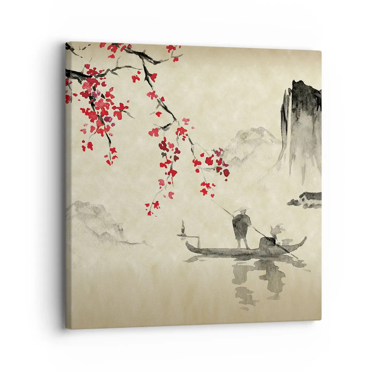 Impression sur toile - Image sur toile - Au pays des cerisiers en fleurs - 30x30 cm