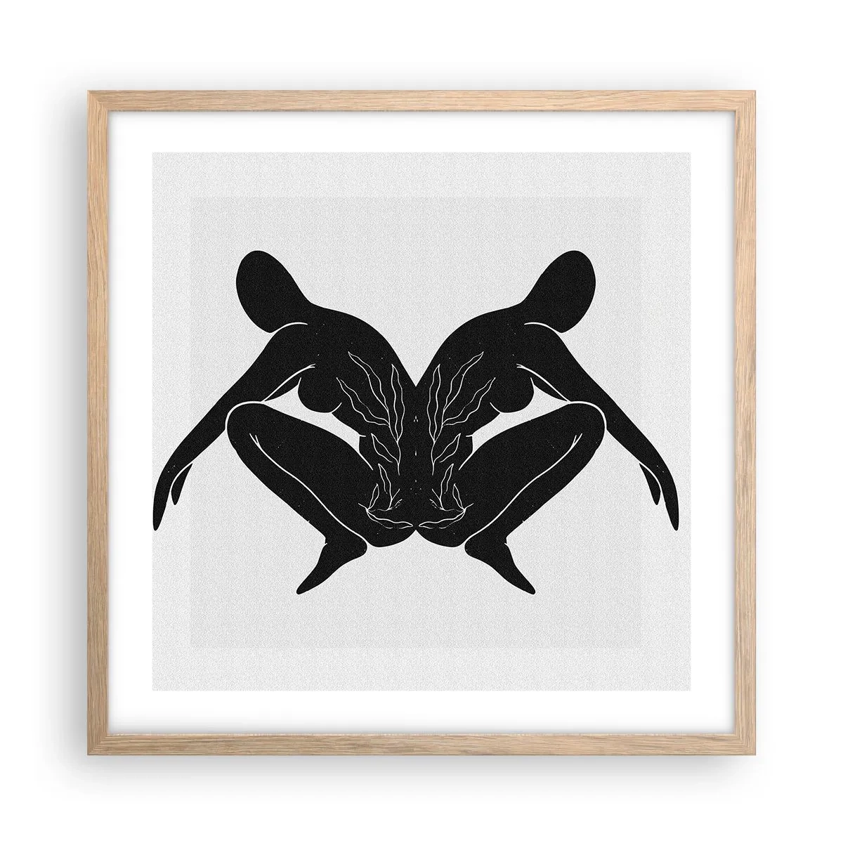 Affiche dans un chêne clair - Poster - Une âme commune - 50x50 cm