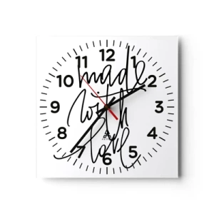 Horloge murale - Pendule murale - La meilleure marque - 30x30 cm