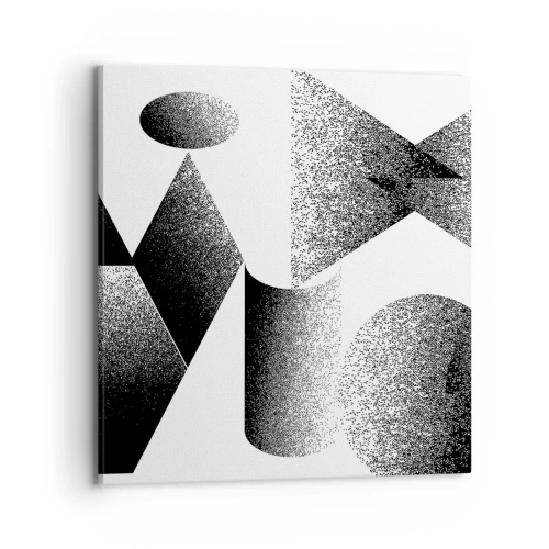 Impression sur toile - Image sur toile - Angles et ovales - 70x70 cm