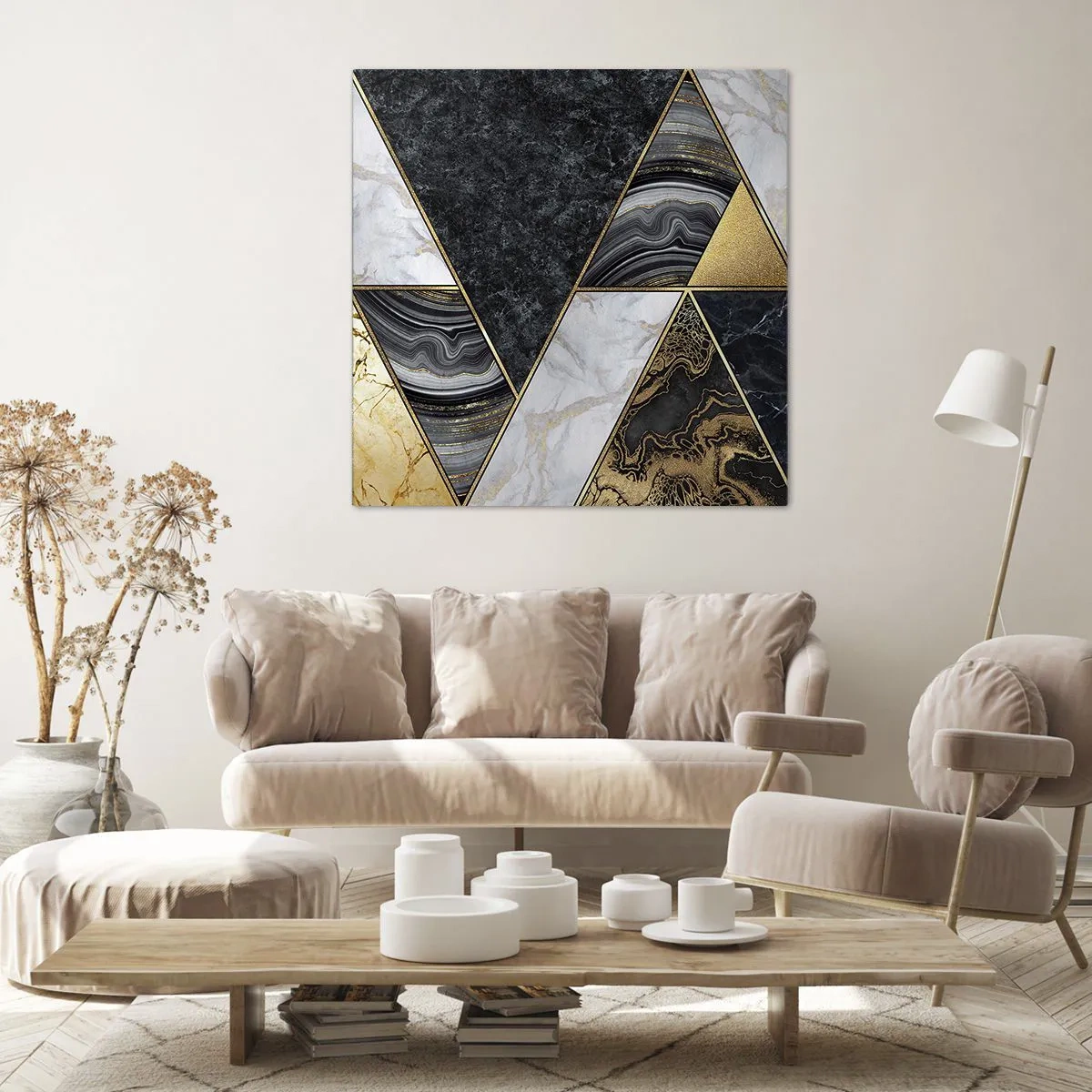 Impression sur toile - Image sur toile - Pierre après pierre - 40x40 cm