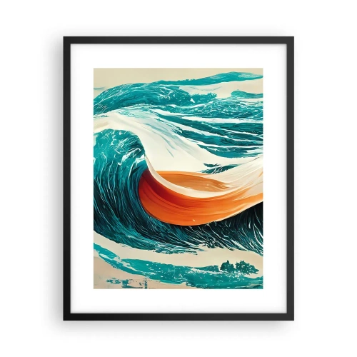 Affiche dans un cadre noir - Poster - Le rêve d'un surfeur - 40x50 cm