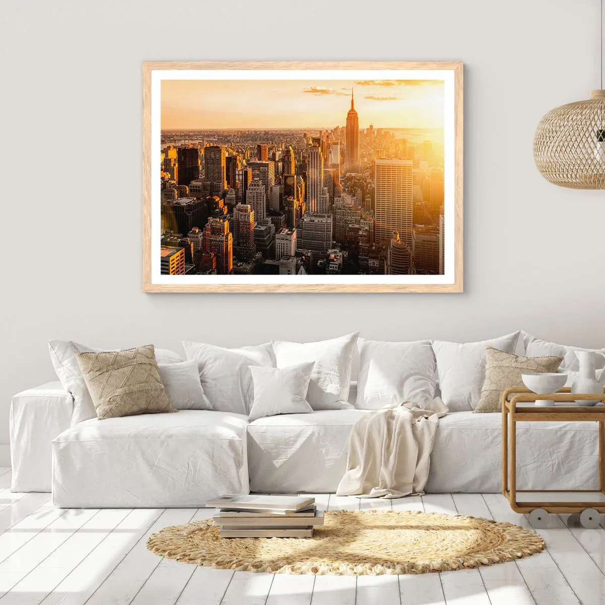 Affiche dans un chêne clair - Poster - Grandir au soleil - 50x40 cm