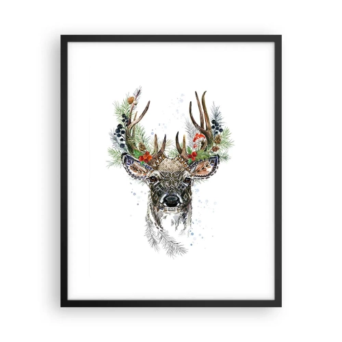 Affiche dans un cadre noir - Poster - En robe de fête - 40x50 cm