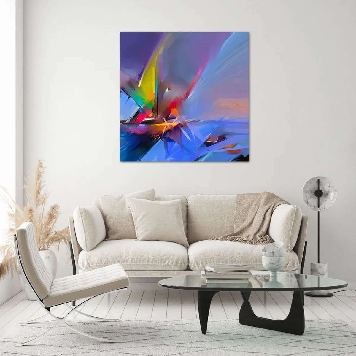 Impression sur verre - Image sur verre - Hélices comme un oiseau - 40x40 cm