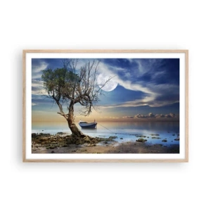 Affiche dans un chêne clair - Poster - Est-ce la fin ou le début ? - 91x61 cm