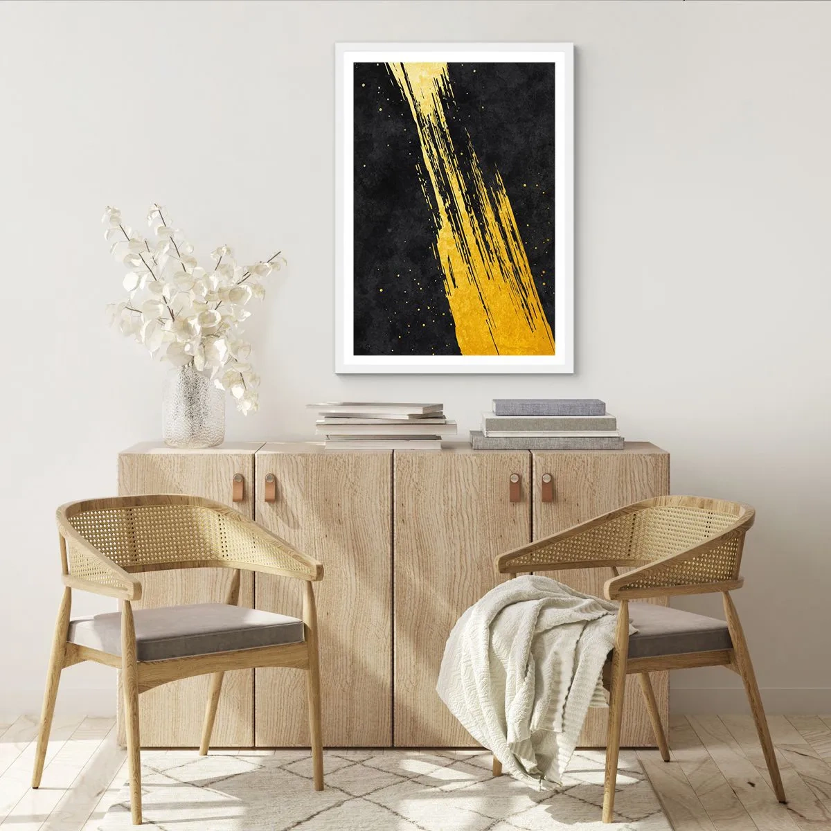 Affiche dans un cadre blanc - Poster - Sautez dans l'hyperespace - 61x91 cm