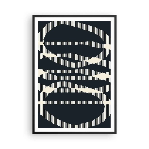 Affiche dans un cadre noir - Poster - Une tentative de briser l'obscurité - 70x100 cm
