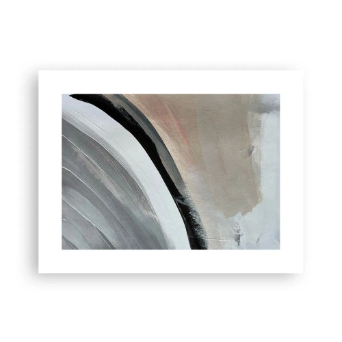 Affiche - Poster - Composition : arc de noir et gris - 40x30 cm