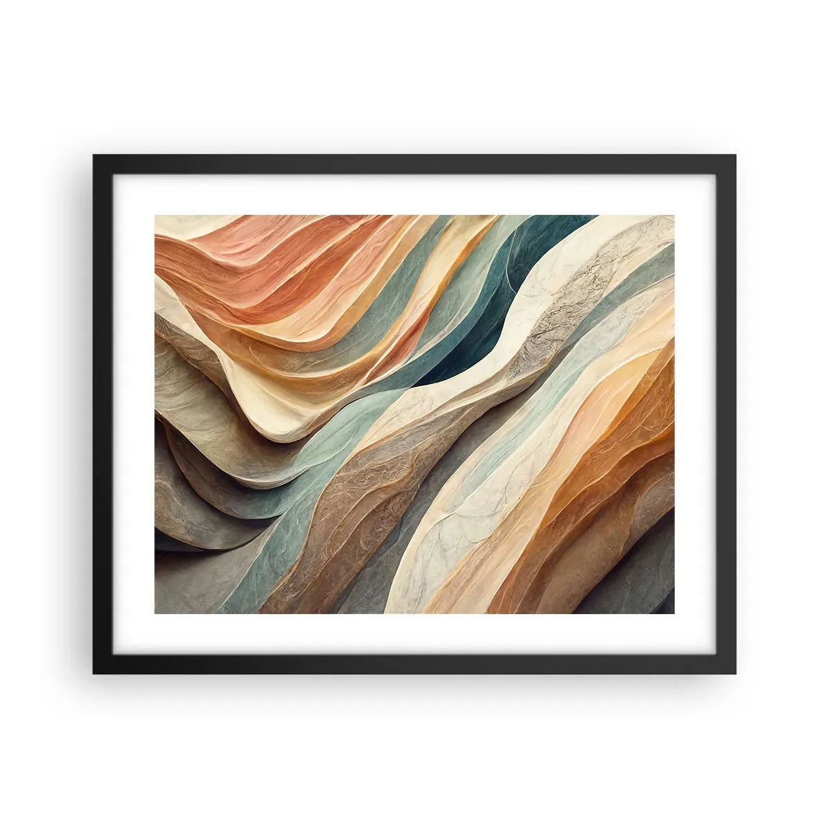 Affiche dans un cadre noir - Poster - Le moment avant le changement - 50x40 cm