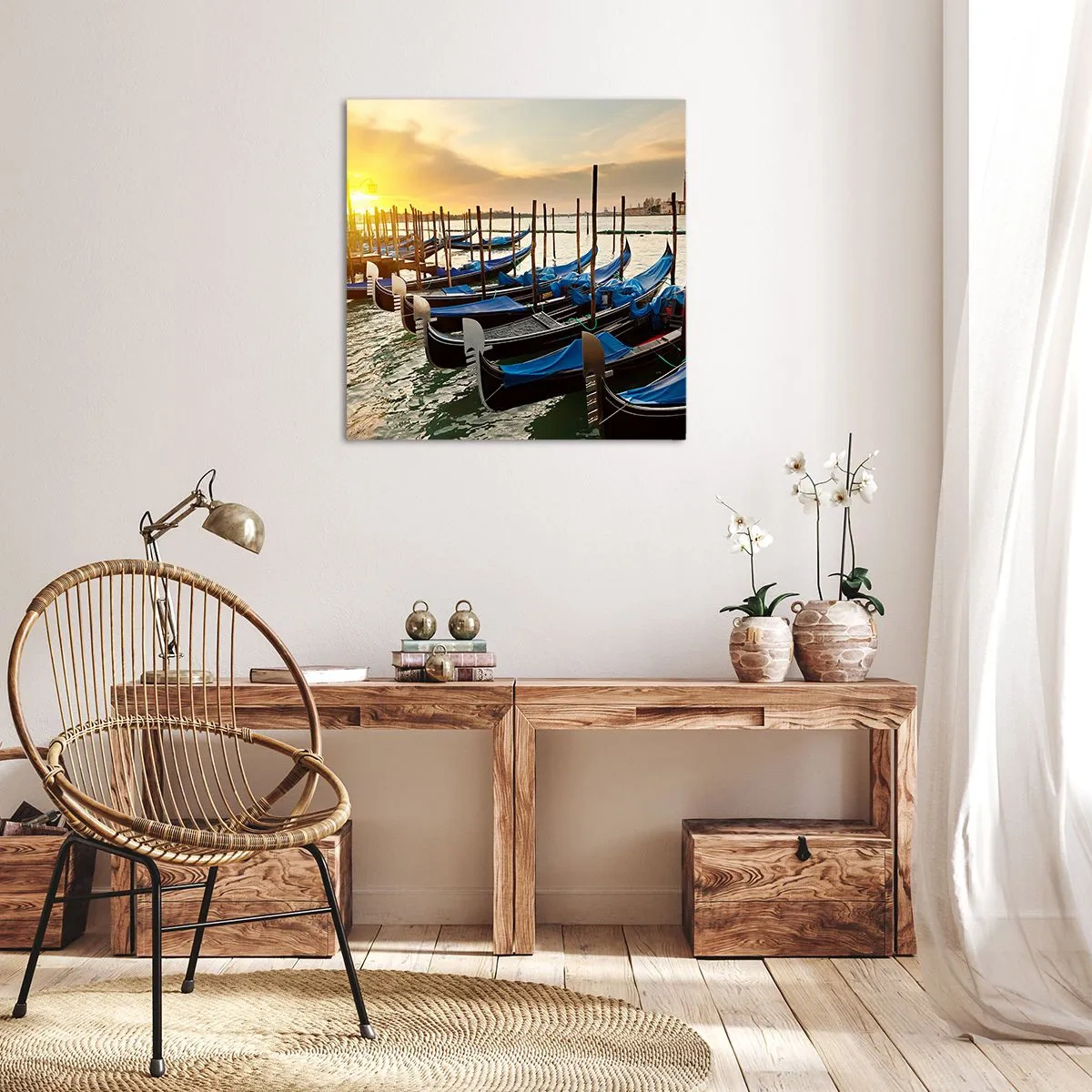 Impression sur toile - Image sur toile - Avant que le vacarme n'arrive - 60x60 cm