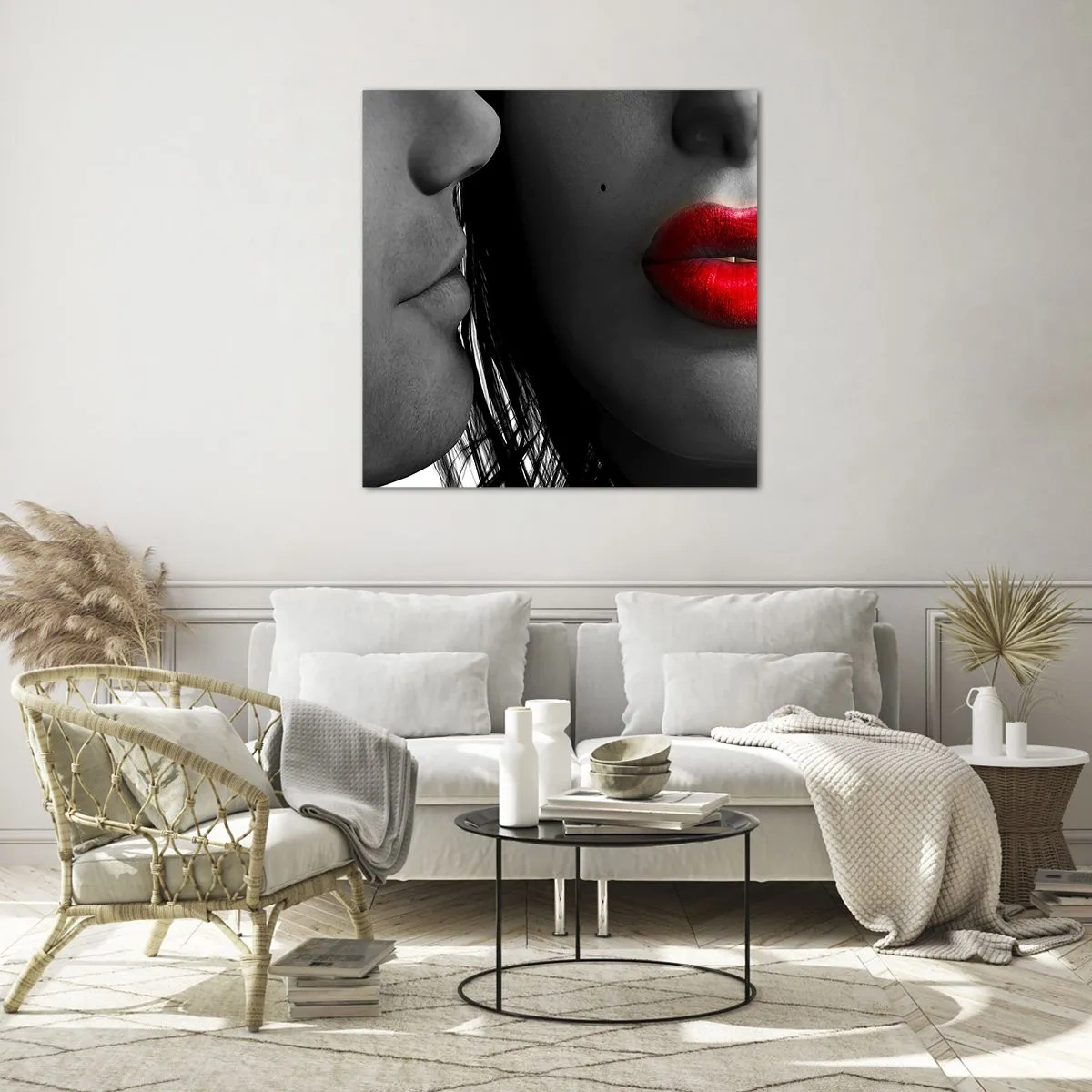 Impression sur verre - Image sur verre - Face à face - 60x60 cm