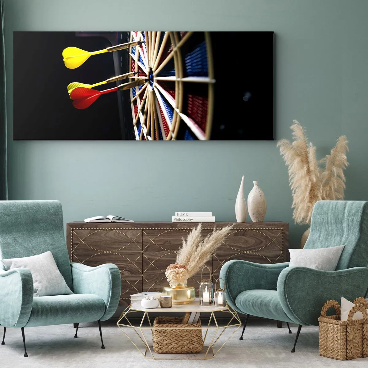 Impression sur toile - Image sur toile - Droit au but - 100x40 cm