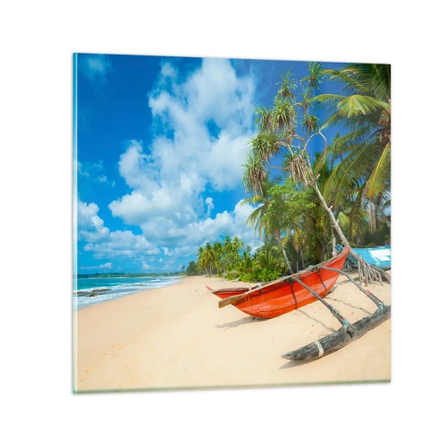 Impression sur verre - Image sur verre - Le charme des tropiques - 40x40 cm
