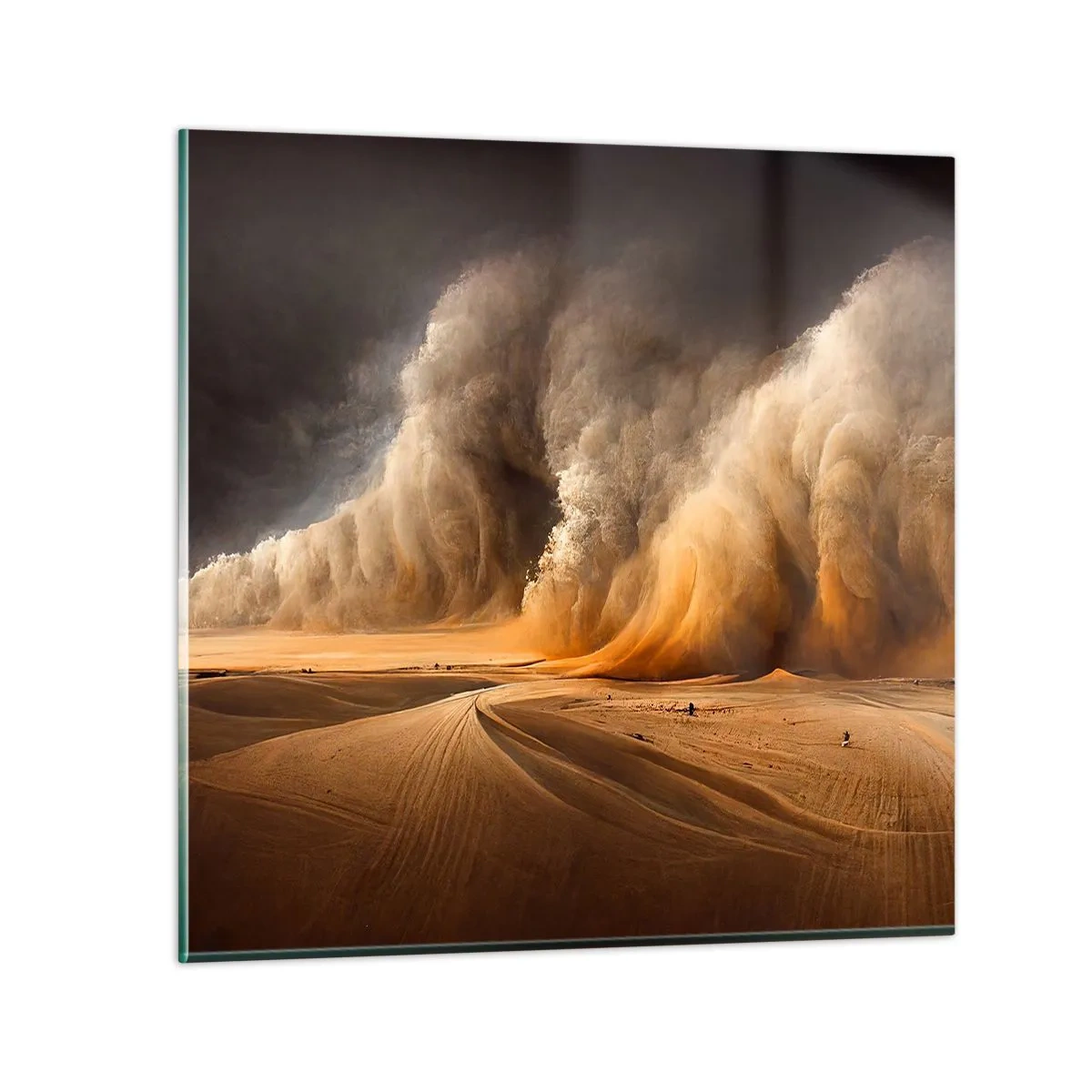 Impression sur verre - Image sur verre - La colère du désert - 40x40 cm