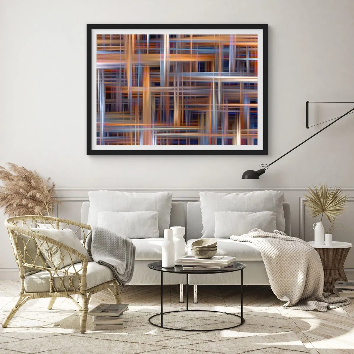 Affiche dans un cadre noir - Poster - Tissé de lumière - 91x61 cm