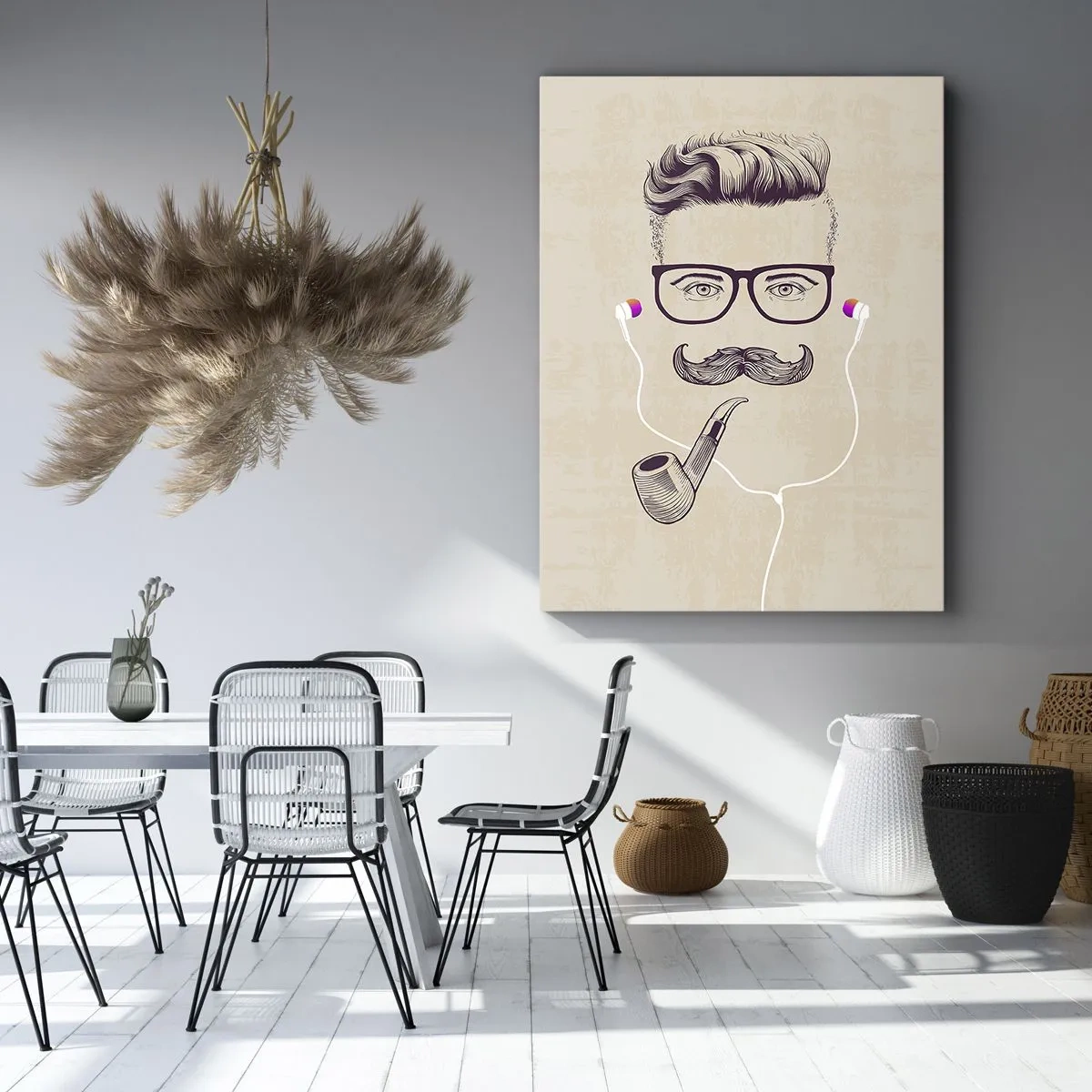 Impression sur toile - Image sur toile - Un vrai homme? - 55x100 cm