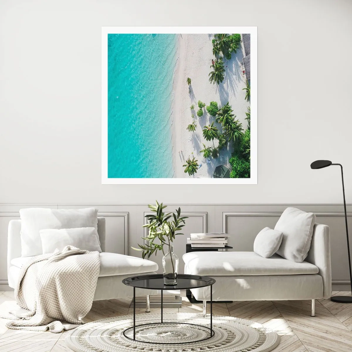Affiche - Poster - Vacances au paradis - 30x30 cm