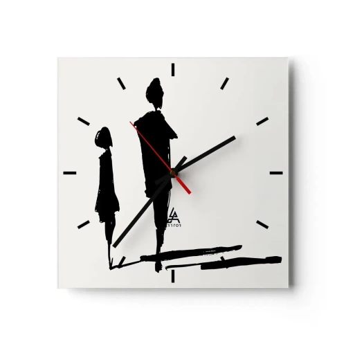 Horloge murale - Pendule murale - Êtes-vous sûr qu'ils sont ensemble ? - 40x40 cm