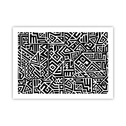 Affiche - Poster - Composition précolombienne - 70x50 cm