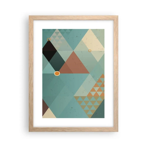 Affiche dans un chêne clair - Poster - Unité de la multiplicité, multiplicité de l'unité - 30x40 cm