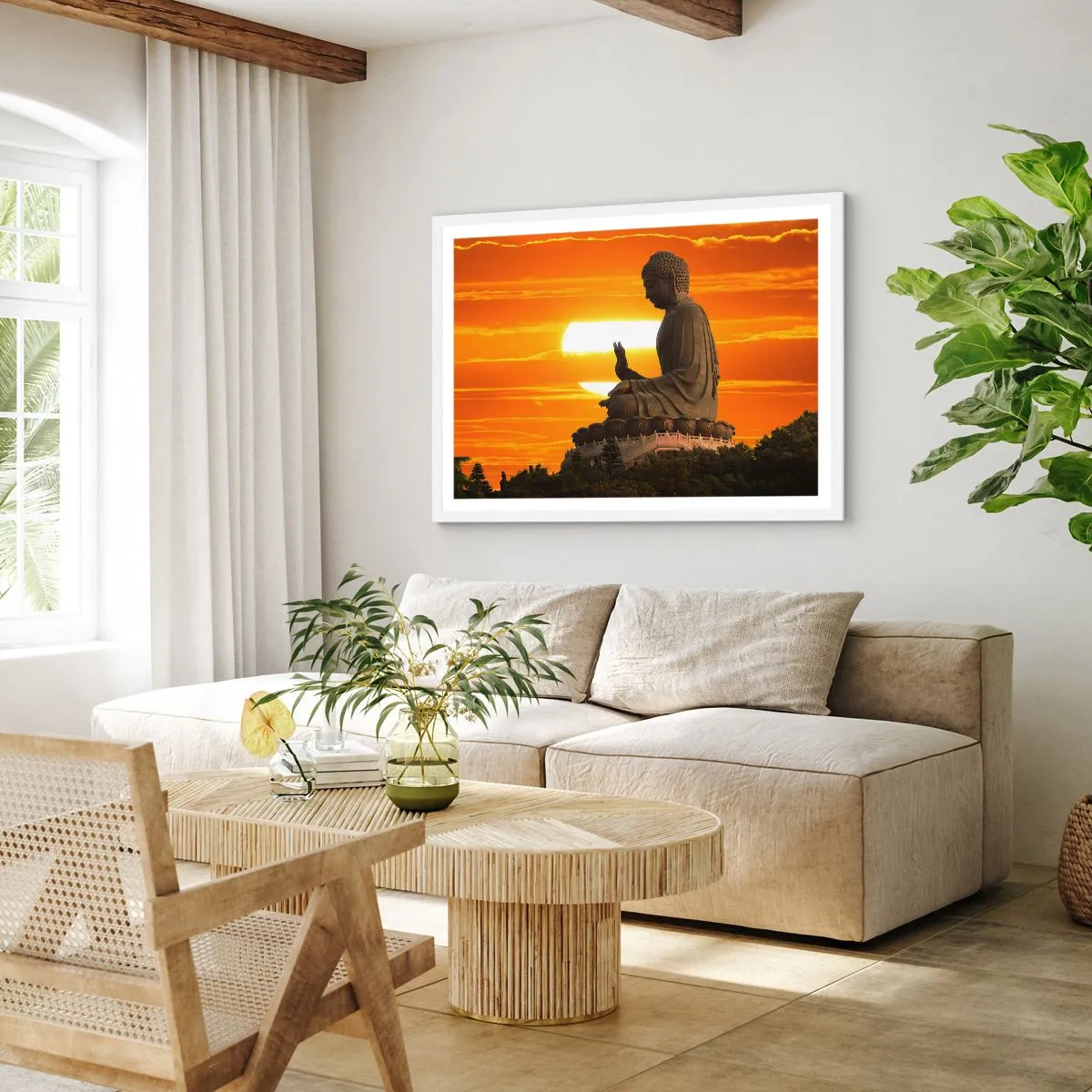 Affiche dans un cadre blanc - Poster - Aucune peur du monde - 40x30 cm