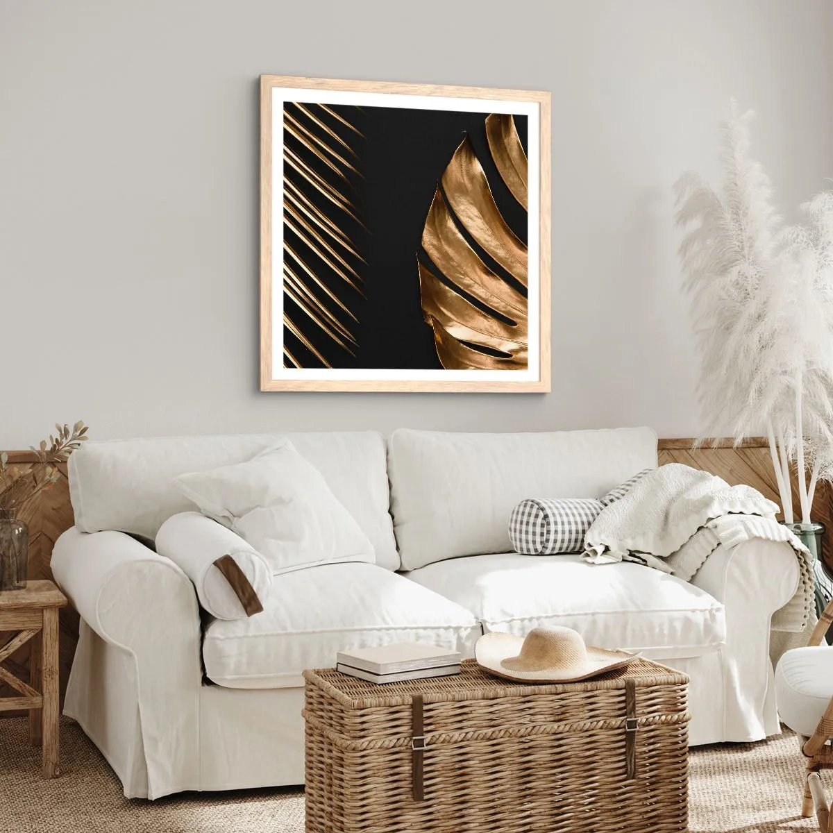 Affiche dans un chêne clair - Poster - Différent et tout aussi cher - 50x50 cm