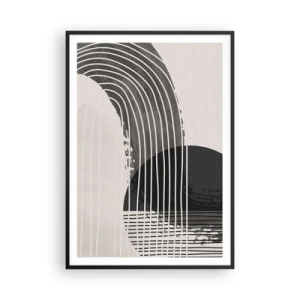 Affiche dans un cadre noir - Poster - Aller et retour - 70x100 cm