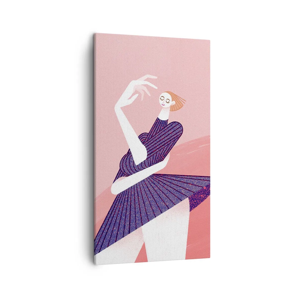 Impression sur toile - Image sur toile - Chaque pas de danse est une ceinture - 45x80 cm