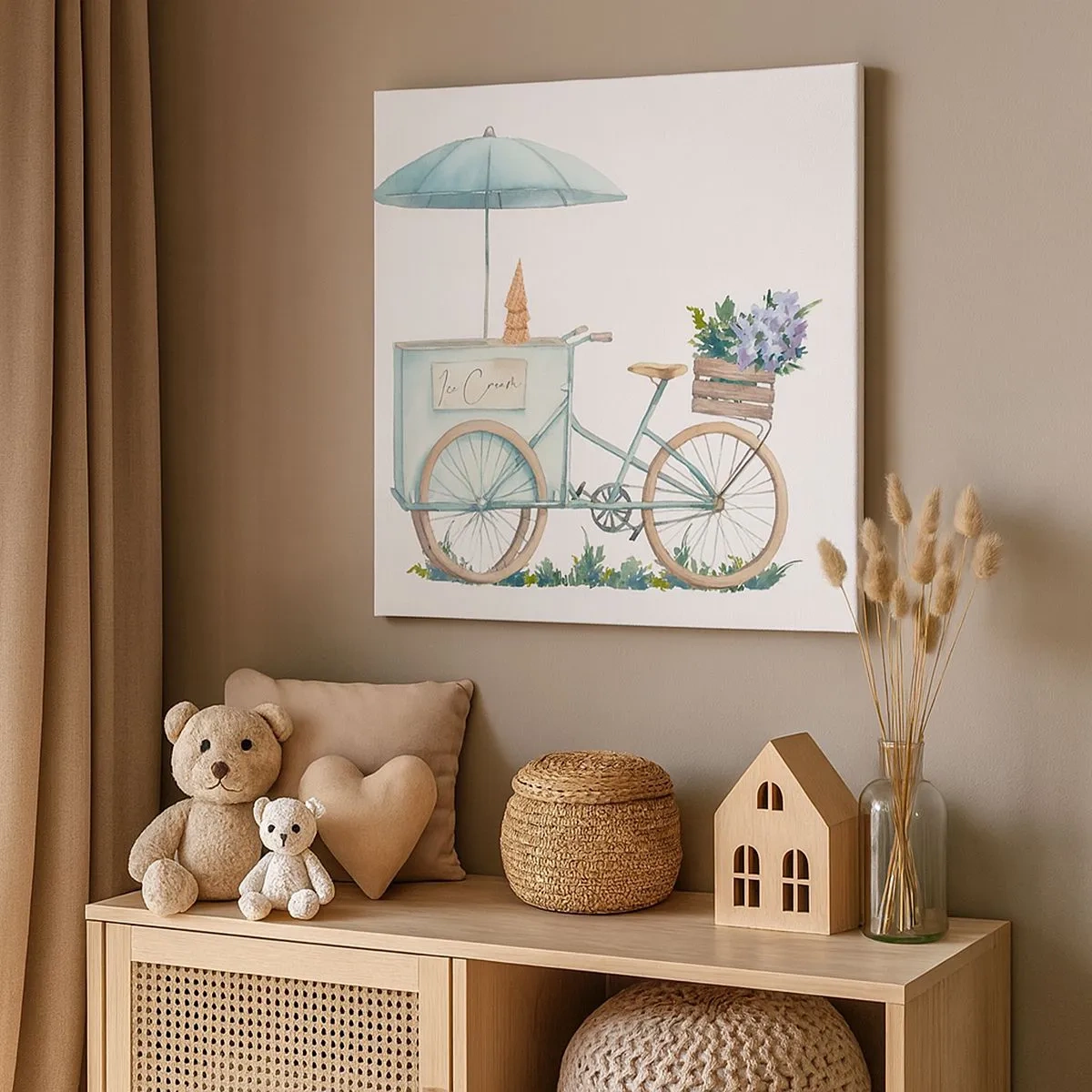 Impression sur toile - Image sur toile - Doux souvenir d'été - 30x30 cm