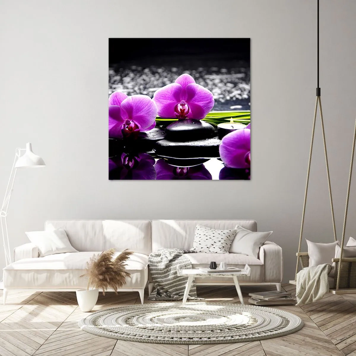 Impression sur toile - Image sur toile - Se noyer dans la paix et la tranquillité - 60x60 cm